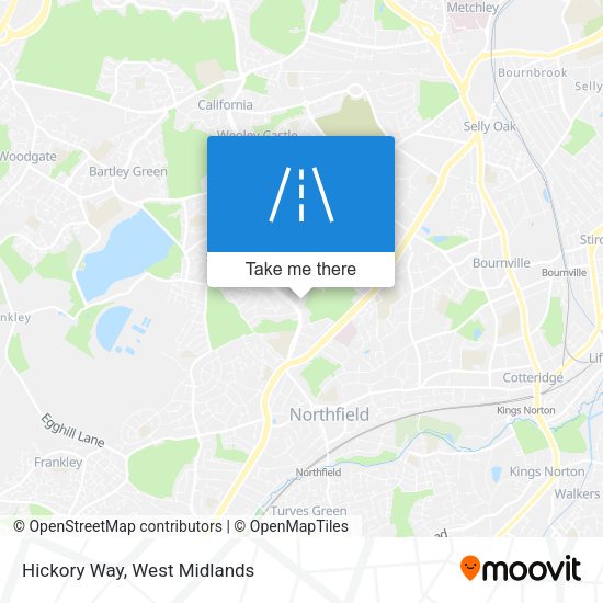 Hickory Way map