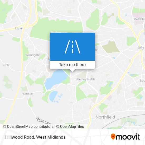 Hillwood Road map