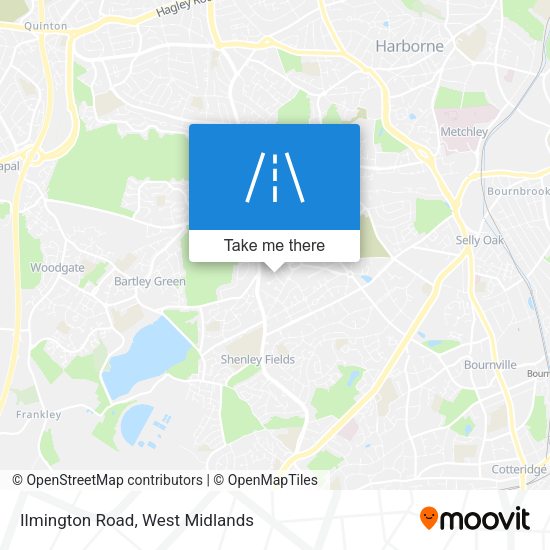 Ilmington Road map