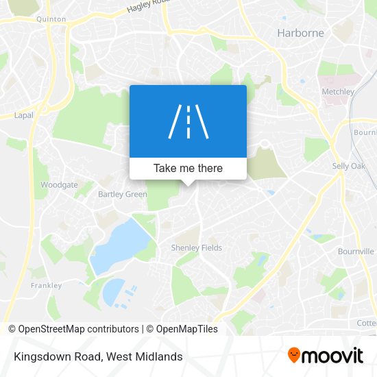 Kingsdown Road map