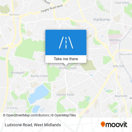 Ludstone Road map