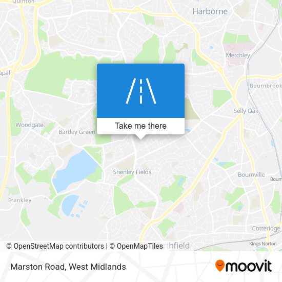 Marston Road map