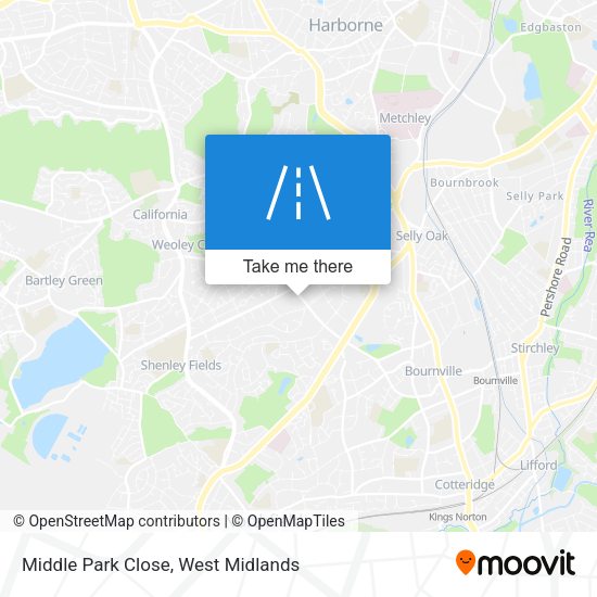 Middle Park Close map