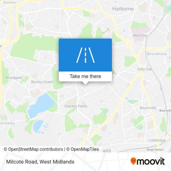 Milcote Road map