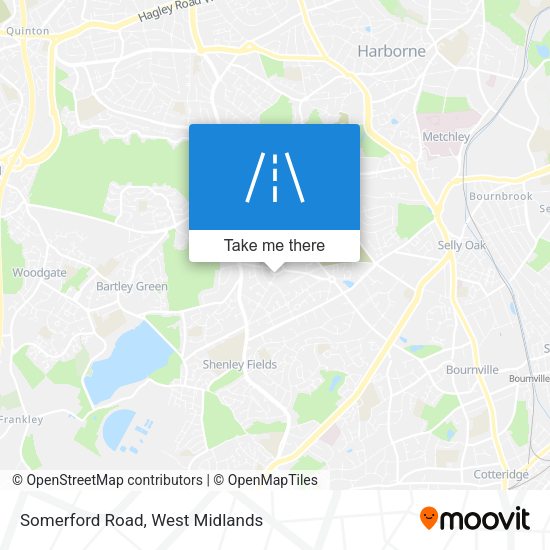 Somerford Road map