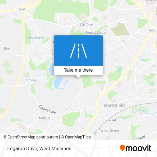 Tregaron Drive map