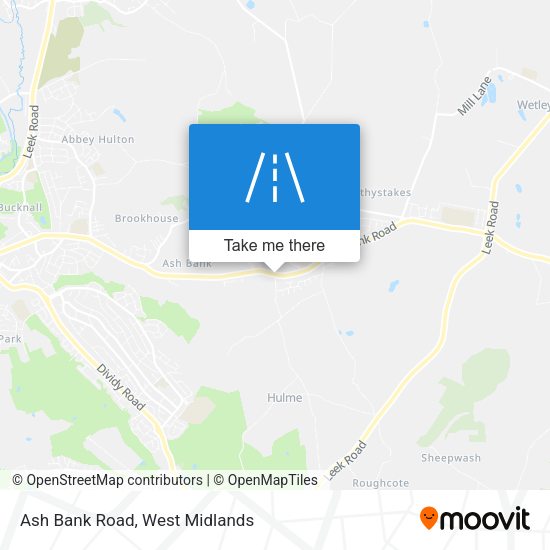 Ash Bank Road map