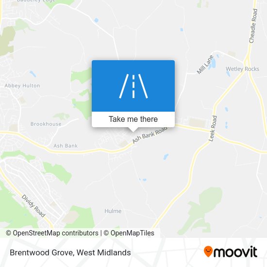 Brentwood Grove map