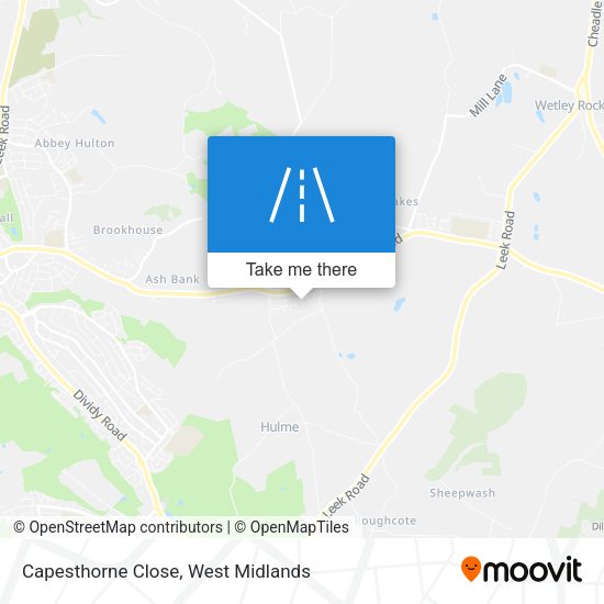 Capesthorne Close map