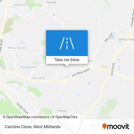 Caroline Close map