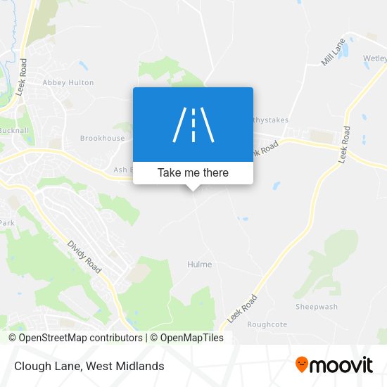 Clough Lane map