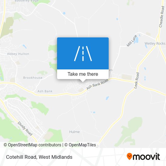 Cotehill Road map