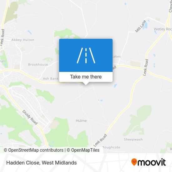 Hadden Close map
