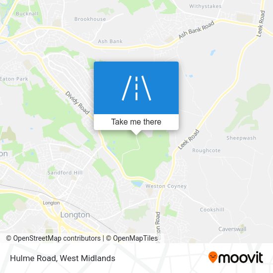 Hulme Road map