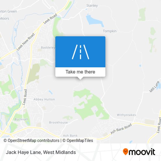 Jack Haye Lane map