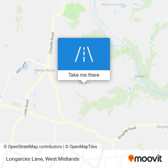 Longarces Lane map