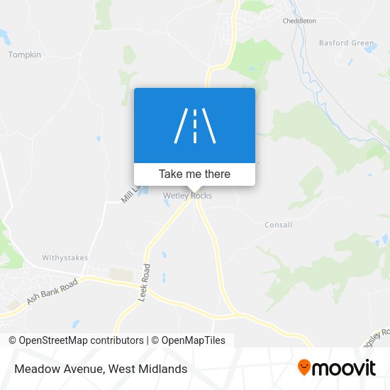 Meadow Avenue map