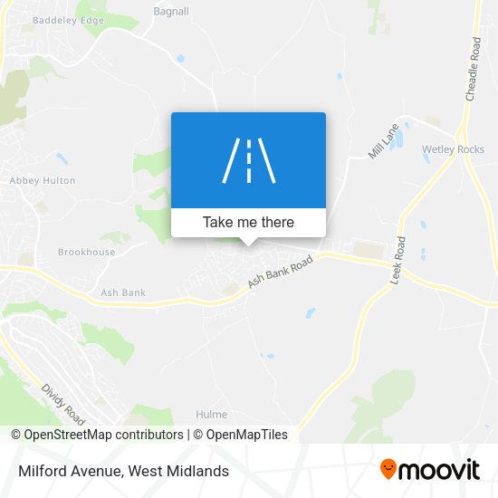 Milford Avenue map