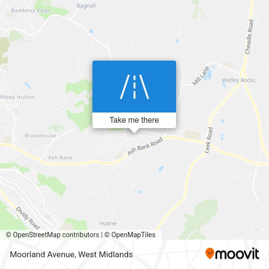 Moorland Avenue map