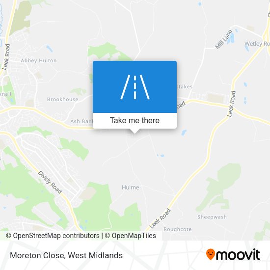 Moreton Close map