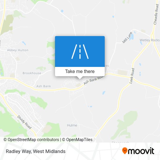 Radley Way map