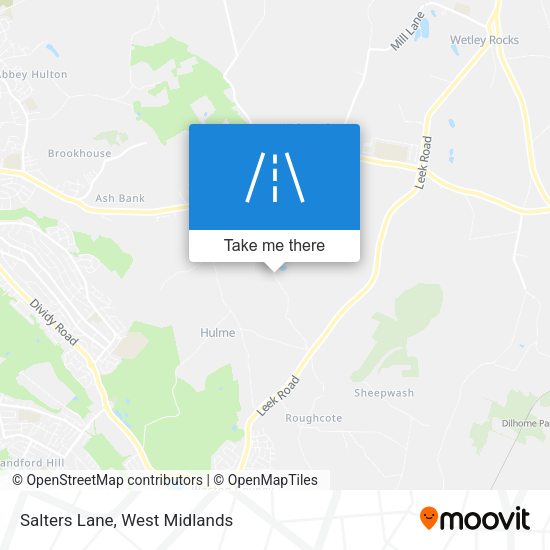 Salters Lane map