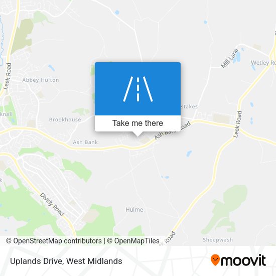 Uplands Drive map