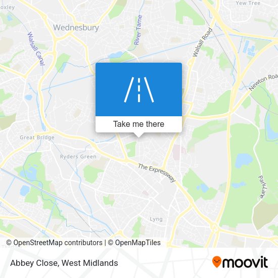 Abbey Close map
