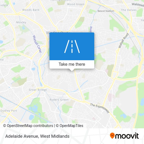 Adelaide Avenue map
