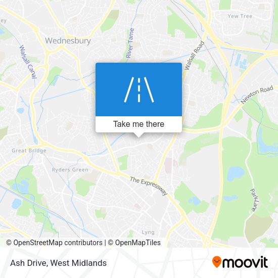 Ash Drive map