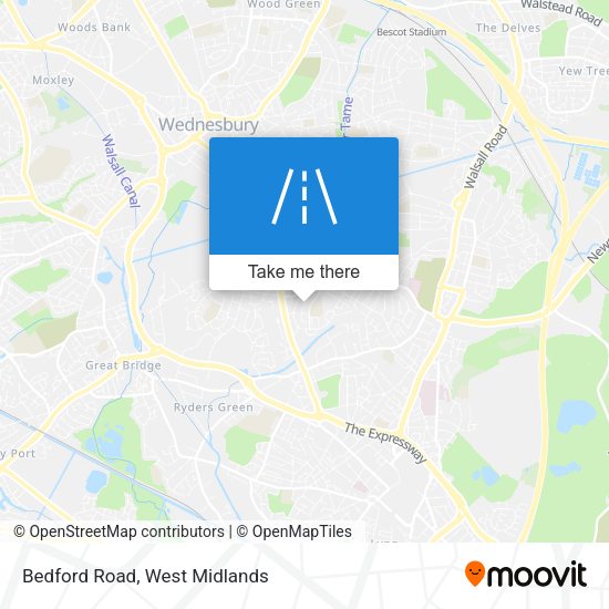 Bedford Road map