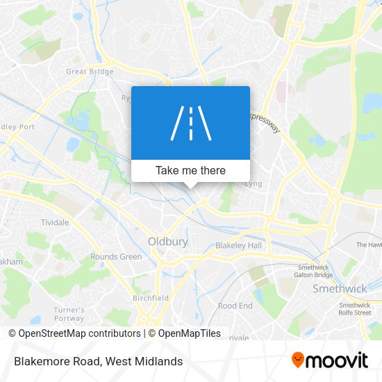 Blakemore Road map