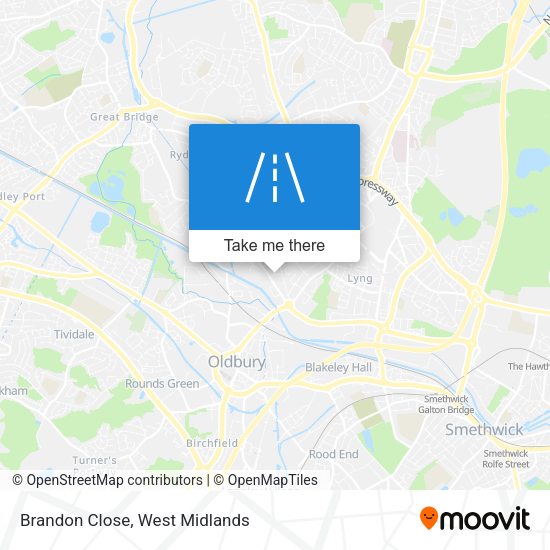 Brandon Close map