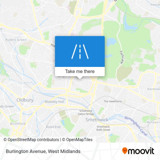 Burlington Avenue map