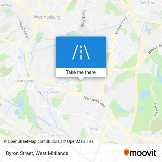 Byron Street map