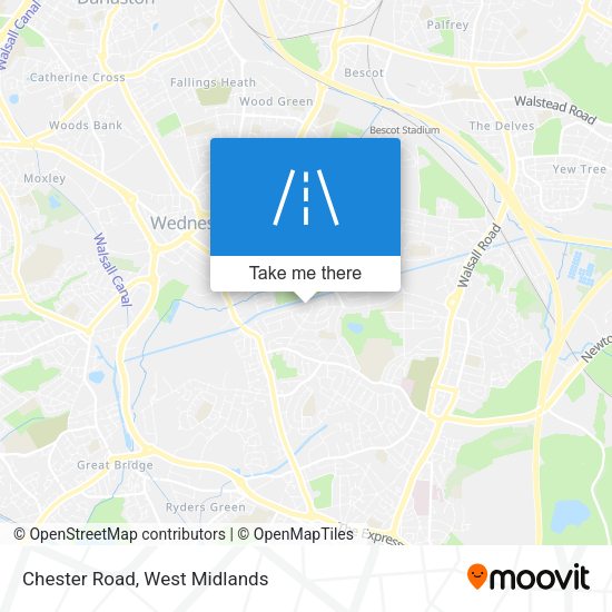 Chester Road map
