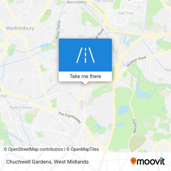 Chuchwell Gardens map