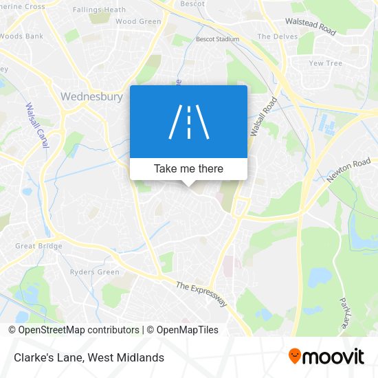 Clarke's Lane map