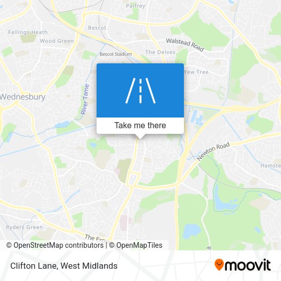 Clifton Lane map