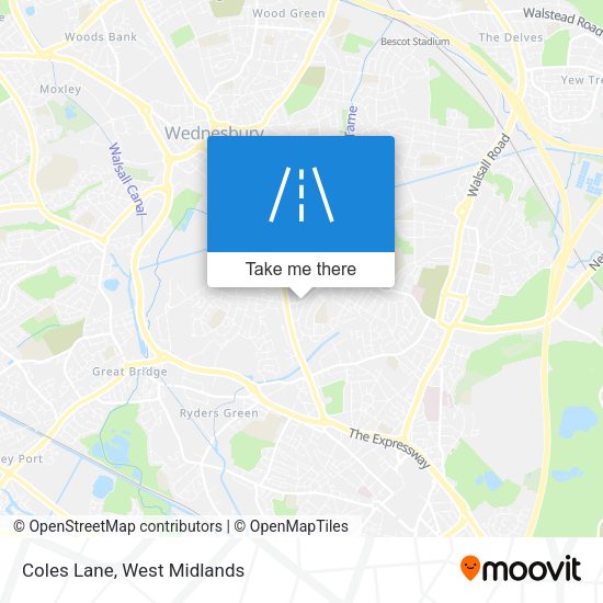 Coles Lane map