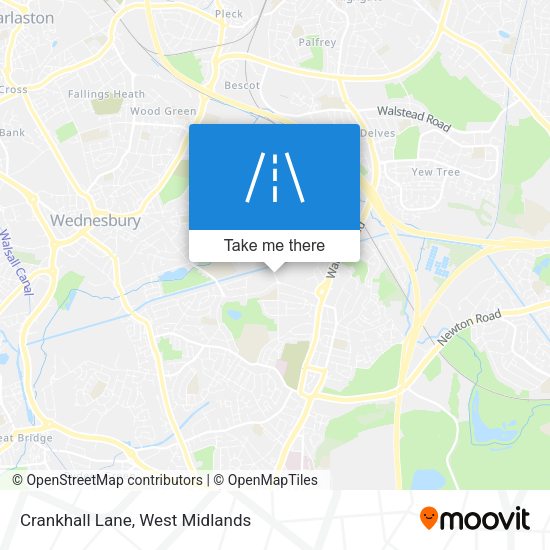 Crankhall Lane map