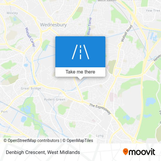 Denbigh Crescent map