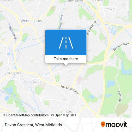 Devon Crescent map