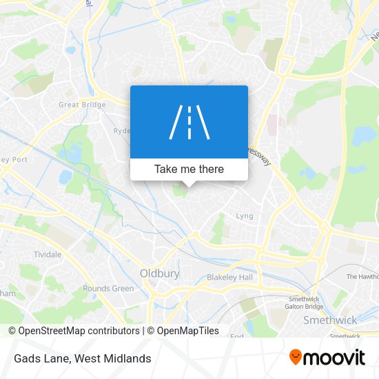 Gads Lane map