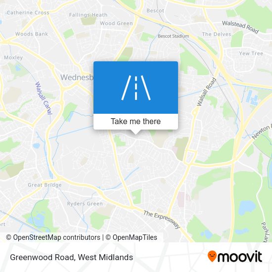 Greenwood Road map