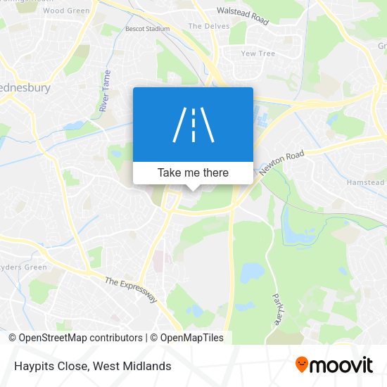 Haypits Close map