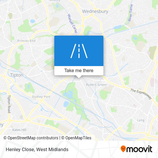 Henley Close map