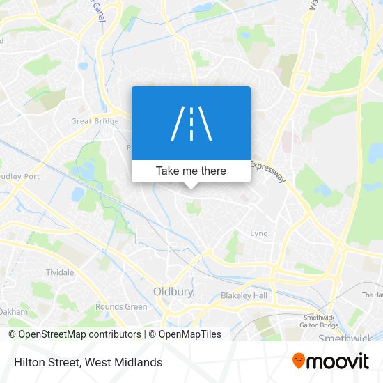 Hilton Street map