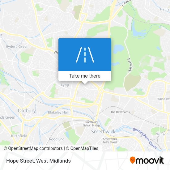 Hope Street map