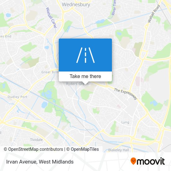 Irvan Avenue map